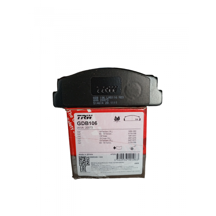 BALATA ÖN M131 DKŞ TRW